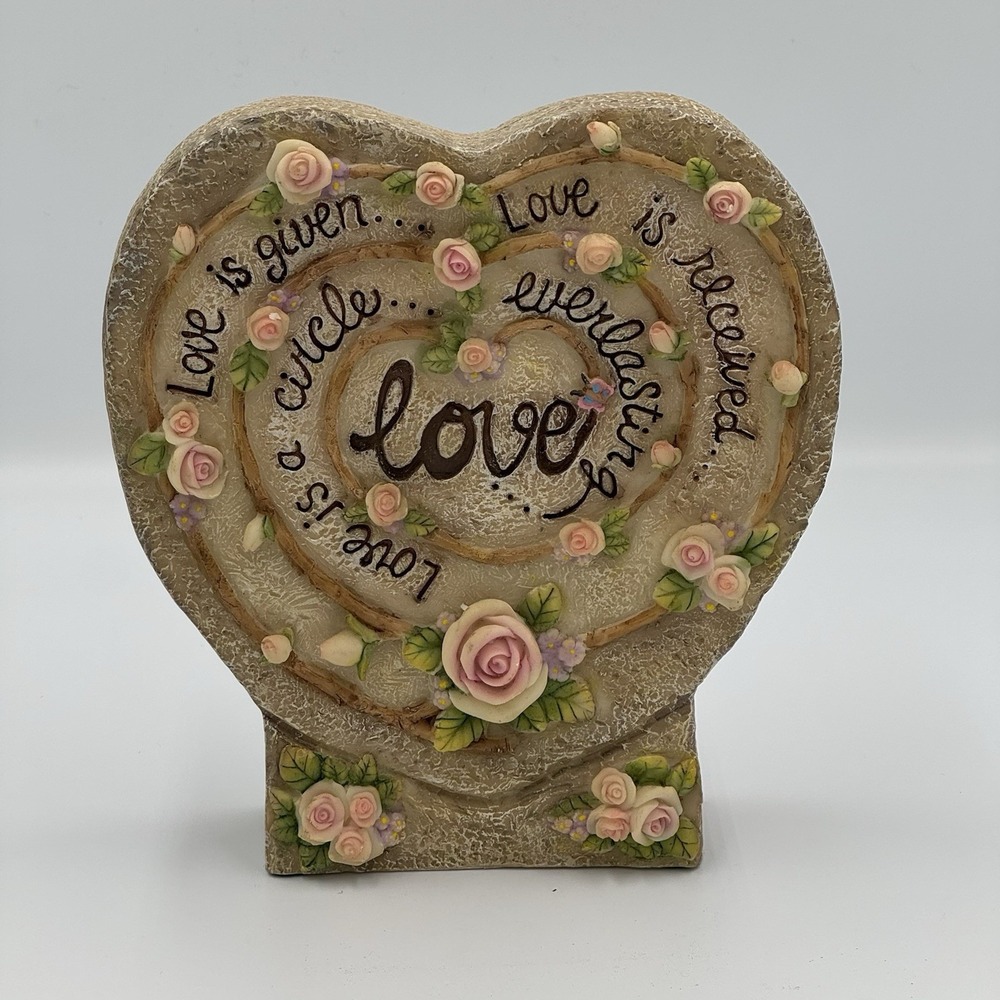Love Is‎ Heart Shaped Indoor/Outdoor  Decor - Resin?